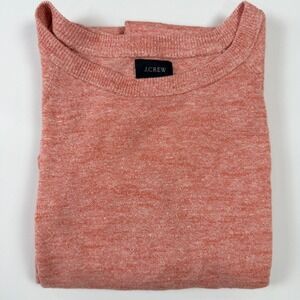 J. Crew Re-Imagined Sweater Mens L Coral Pink NWOT AX848 Crewneck Knit